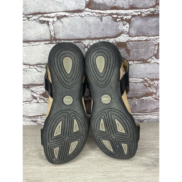 Halsa Footwear Dominica Black Leather Ankle Strap Sandals Women’s Sz 9M US/40EU - Picture 5 of 16